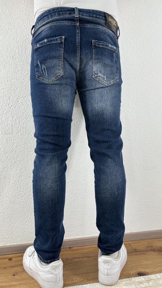 Dunkelblaue Jeans