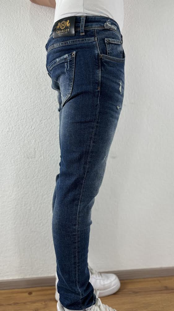 Dunkelblaue Jeans